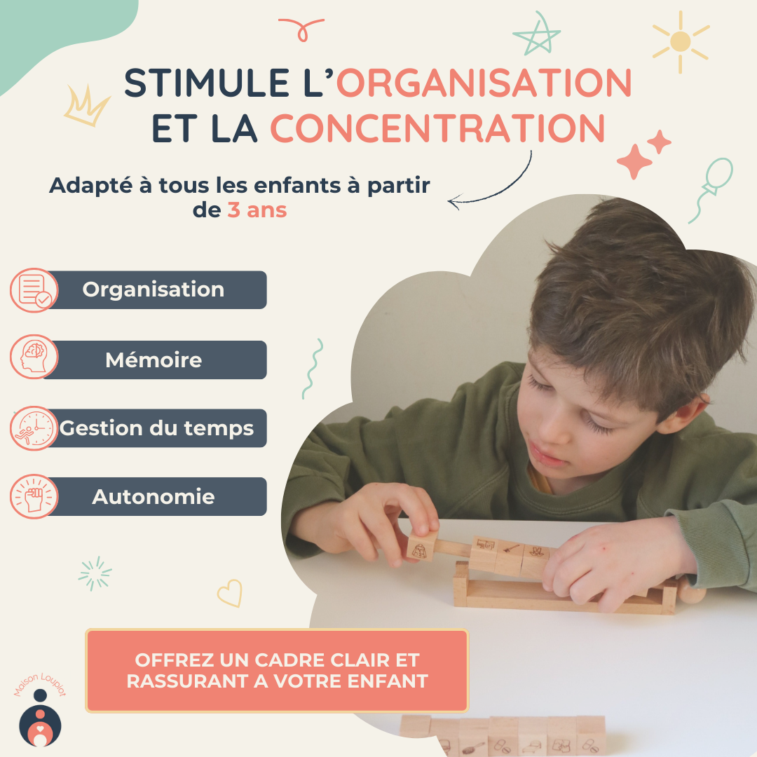 Les Cubes de Ma Routine Quotidienne – Outil visuel d’autonomie enfant | Maison Loupiot
