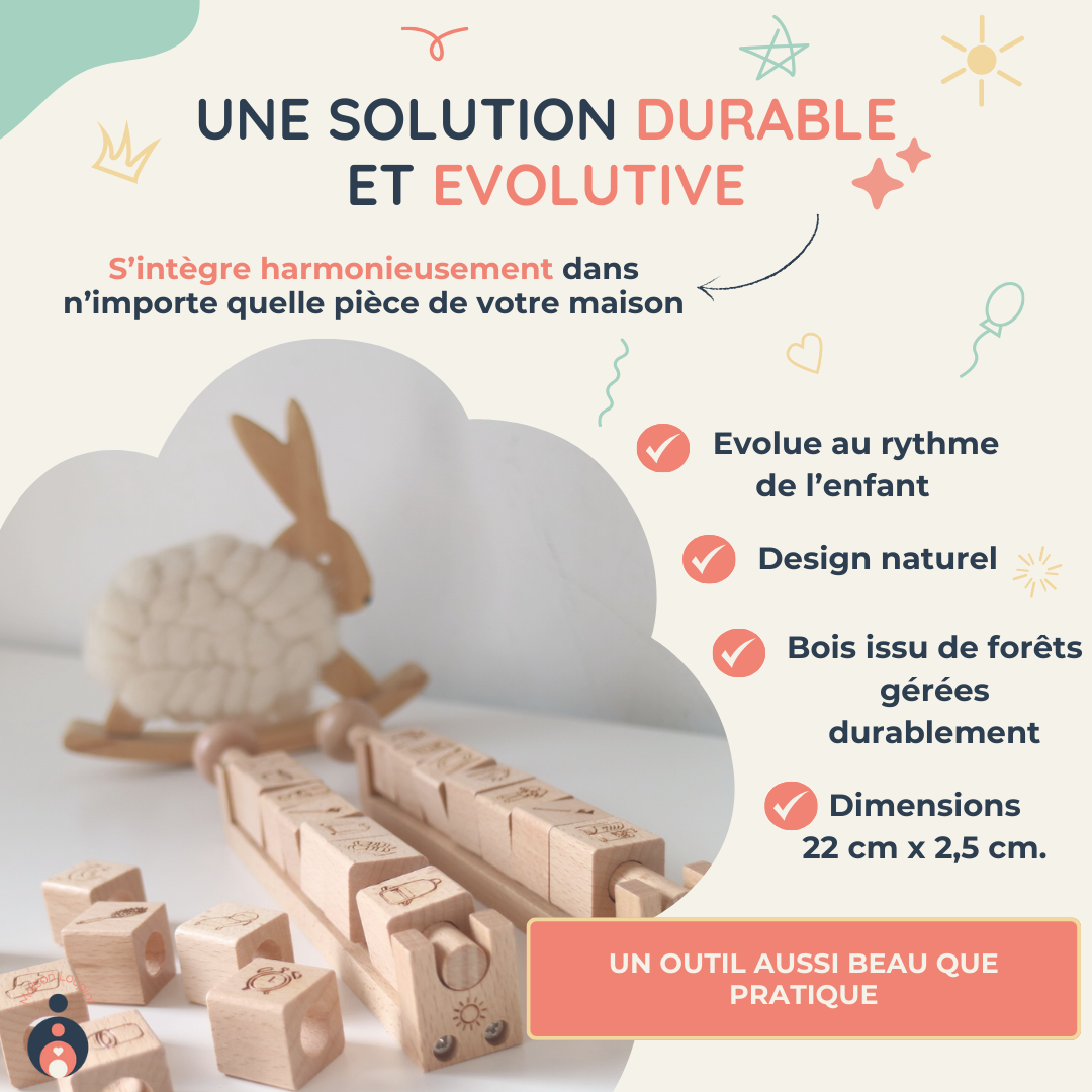 Les Cubes de Ma Routine Quotidienne – Outil visuel d’autonomie enfant | Maison Loupiot