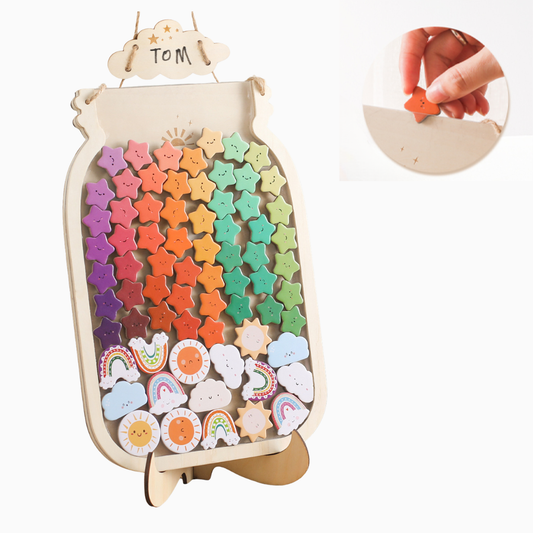 Mon bocal des petites victoires – Outil de motivation positive en bois | Maison Loupiot