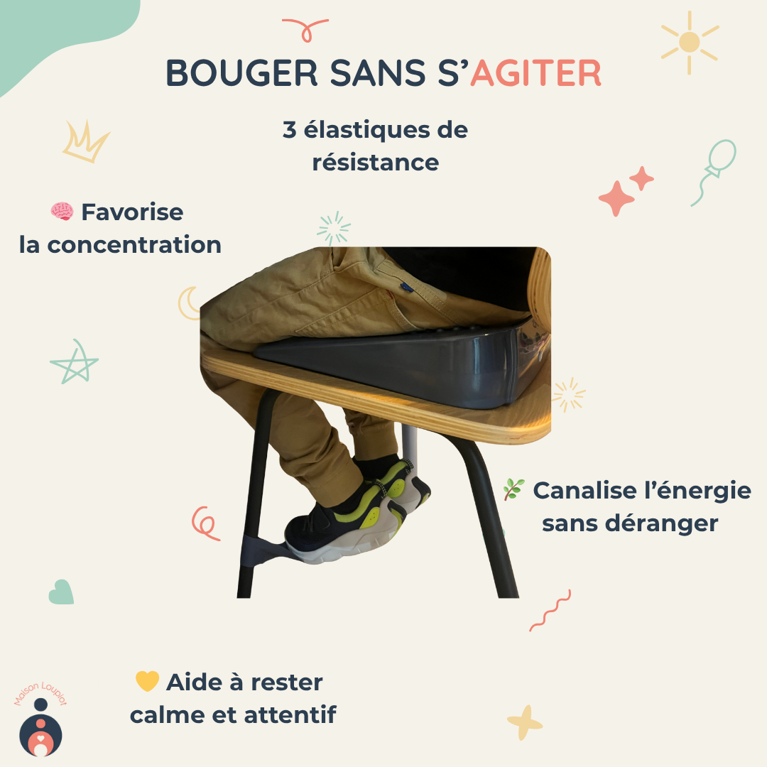 Élastiques pour chaise enfant – Lot de 3 bandes de mouvement | Maison Loupiot