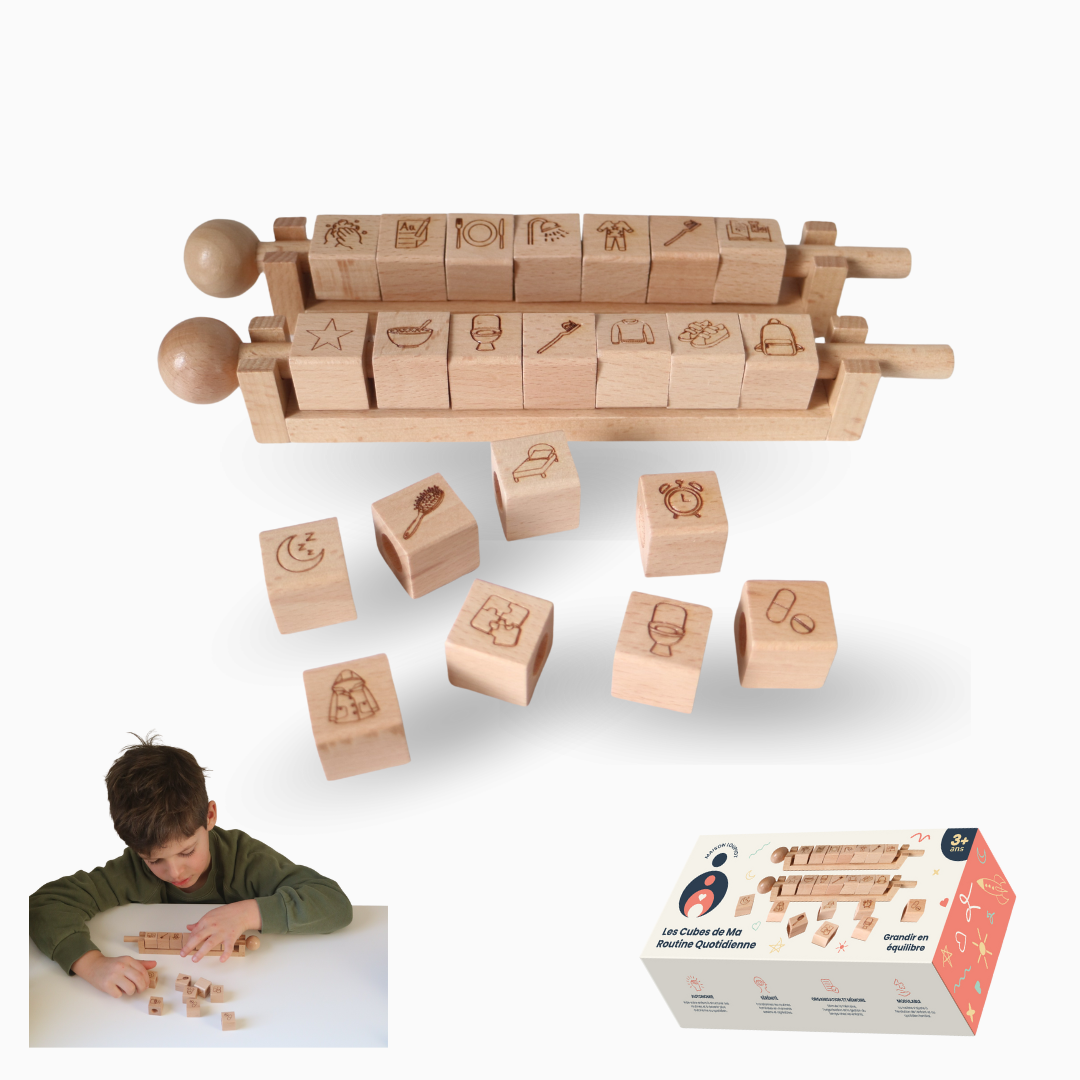Les Cubes de Ma Routine Quotidienne – Outil visuel d’autonomie enfant | Création Maison Loupiot