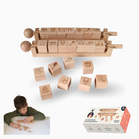 Les Cubes de Ma Routine Quotidienne – Outil visuel d’autonomie enfant | Création Maison Loupiot