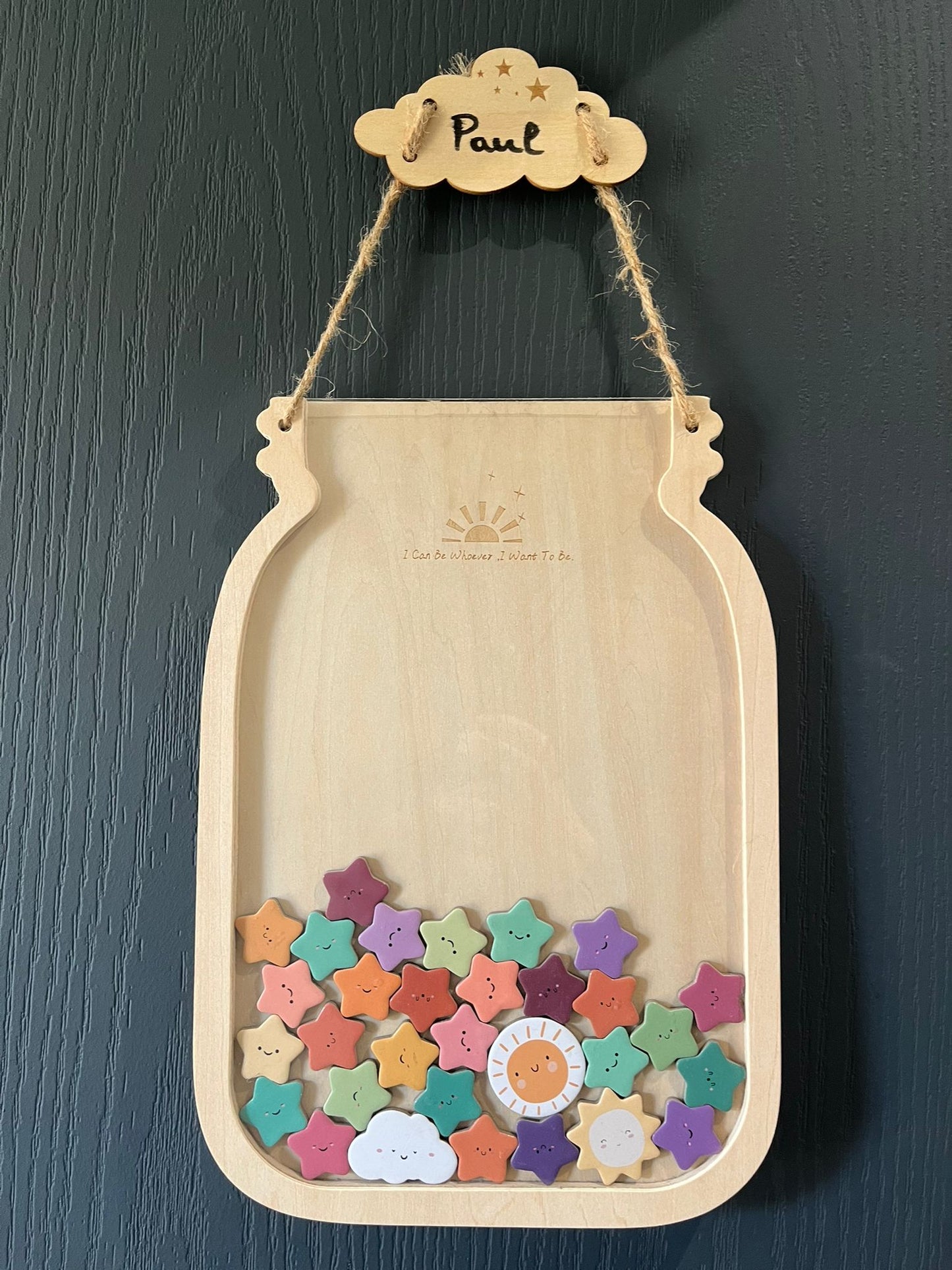 Mon bocal des petites victoires – Outil de motivation positive en bois | Sélection Maison Loupiot