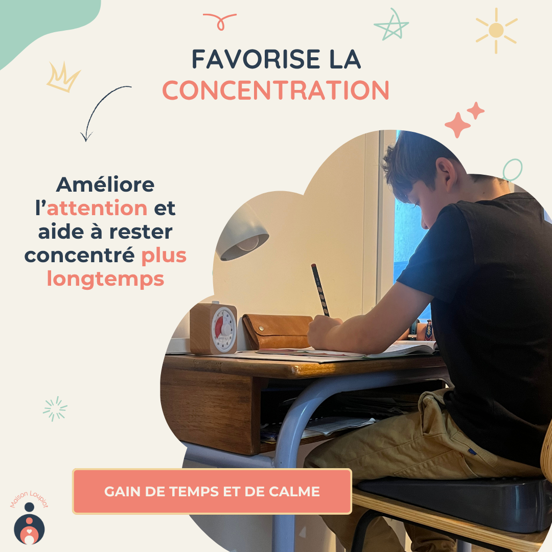 Mon kit équilibre – Coussin gonflable + élastique de chaise pour canaliser l’agitation